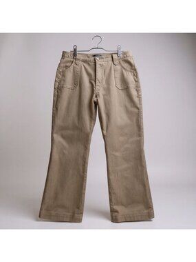 Riveted Womens Beige Casual Pants 12M 96% Cotton 4% Lycra Spandex